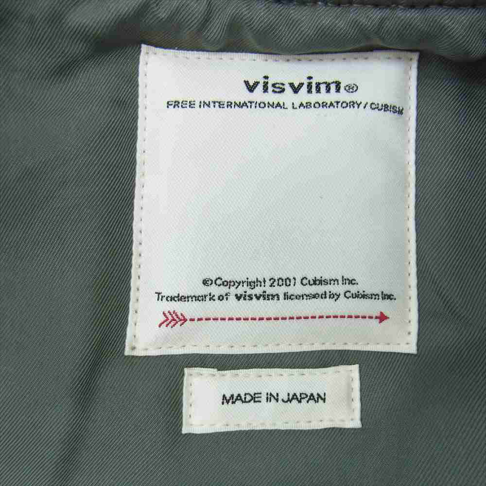 VISVIM ビズビム 22SS 122105013018 THOESON III トーソン MA-1 ミリタリー フライト ブルゾン ジャケット ライトグリーン系 1【美品】【中古】