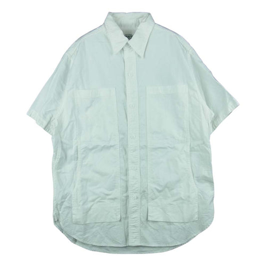 SASAFRAS ササフラス Feel Sun Half 1/2 Oxford フィール サン ハーフ オックスフォード 半袖 シャツ ホワイト系 S【中古】