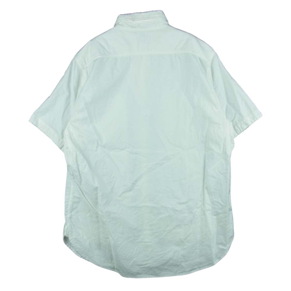 SASAFRAS ササフラス Feel Sun Half 1/2 Oxford フィール サン ハーフ オックスフォード 半袖 シャツ ホワイト系 S【中古】