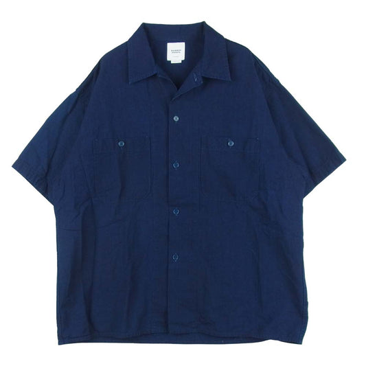 BAMBOO SHOOTS バンブーシュート S/S CHAMBRAY OPEN COLLAR SHIRT ショートスリーブ シャンブレー オープン カラー 半袖 シャツ インディゴブルー系 M【中古】