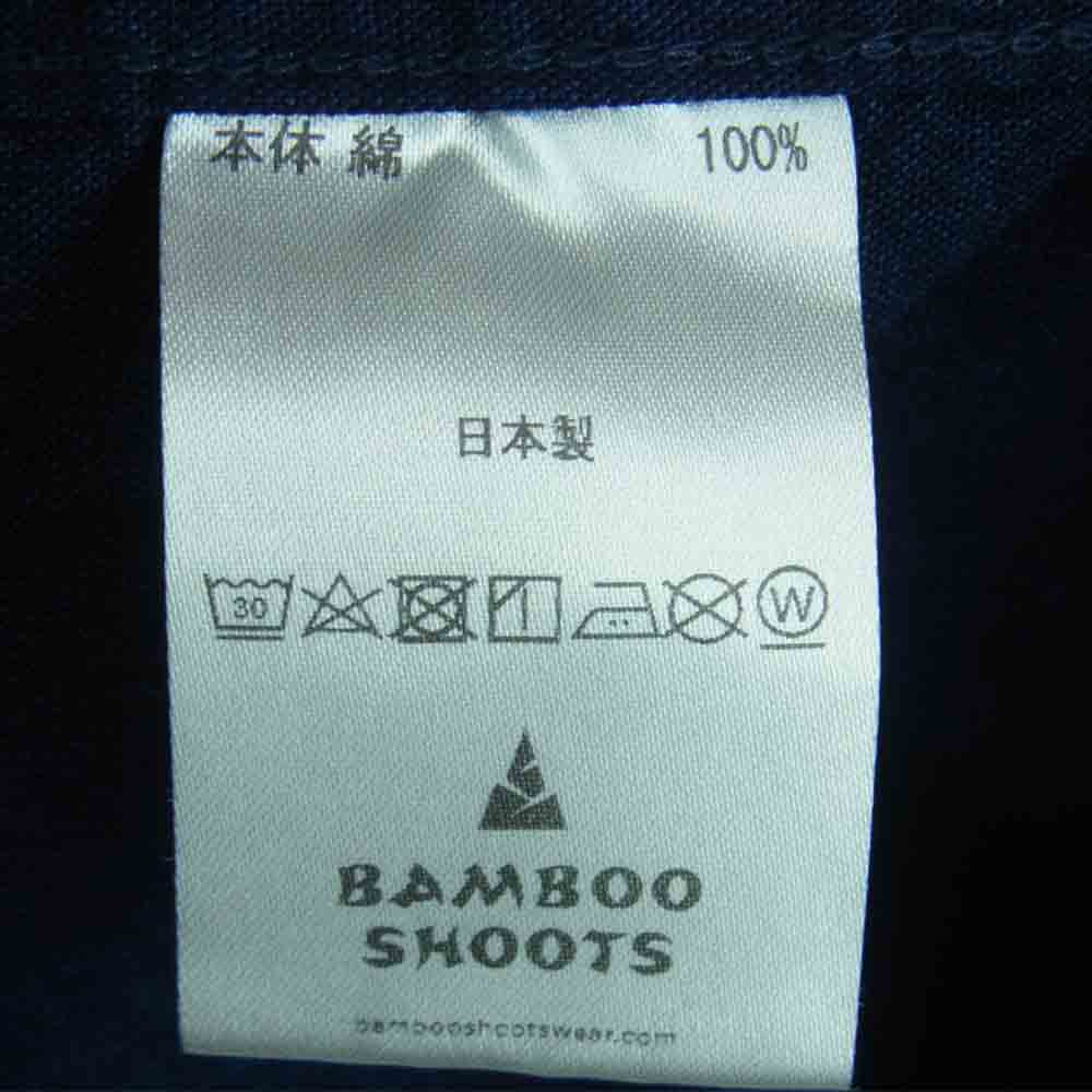 BAMBOO SHOOTS バンブーシュート S/S CHAMBRAY OPEN COLLAR SHIRT ショートスリーブ シャンブレー オープン カラー 半袖 シャツ インディゴブルー系 M【中古】