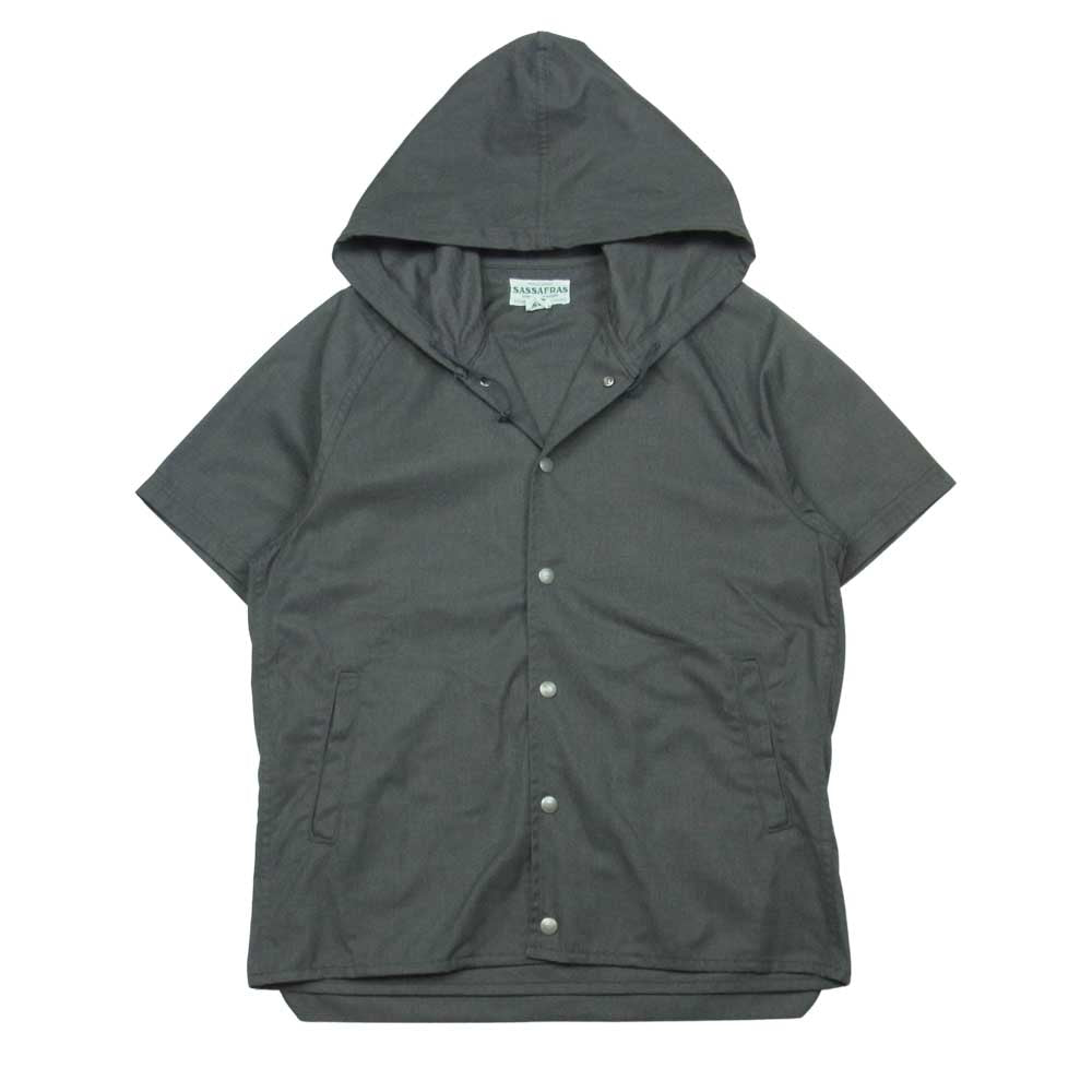 SASAFRAS ササフラス Seed Bomb Bud Jacket 1/2 シード ボム バド ジャケット 半袖 パーカー グレー系 M【中古】