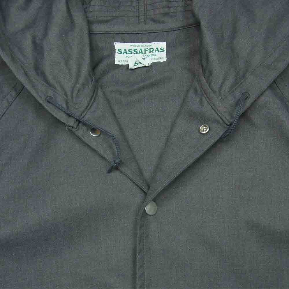SASAFRAS ササフラス Seed Bomb Bud Jacket 1/2 シード ボム バド ジャケット 半袖 パーカー グレー系 M【中古】