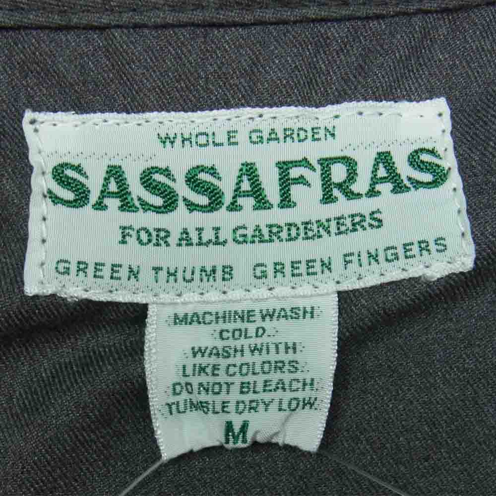SASAFRAS ササフラス Seed Bomb Bud Jacket 1/2 シード ボム バド ジャケット 半袖 パーカー グレー系 M【中古】