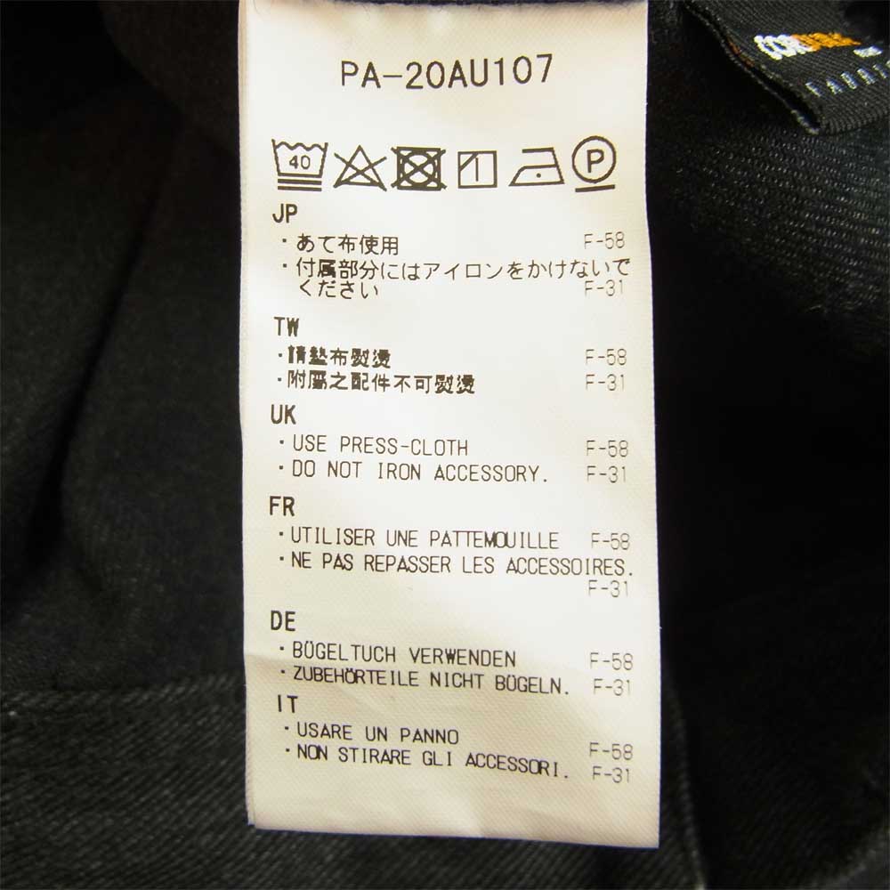 snowpeak スノーピーク PA-20AU107 TAKIBI Denim Pants タキビ 焚火 デニム パンツ ブラック ブラック系 M【中古】