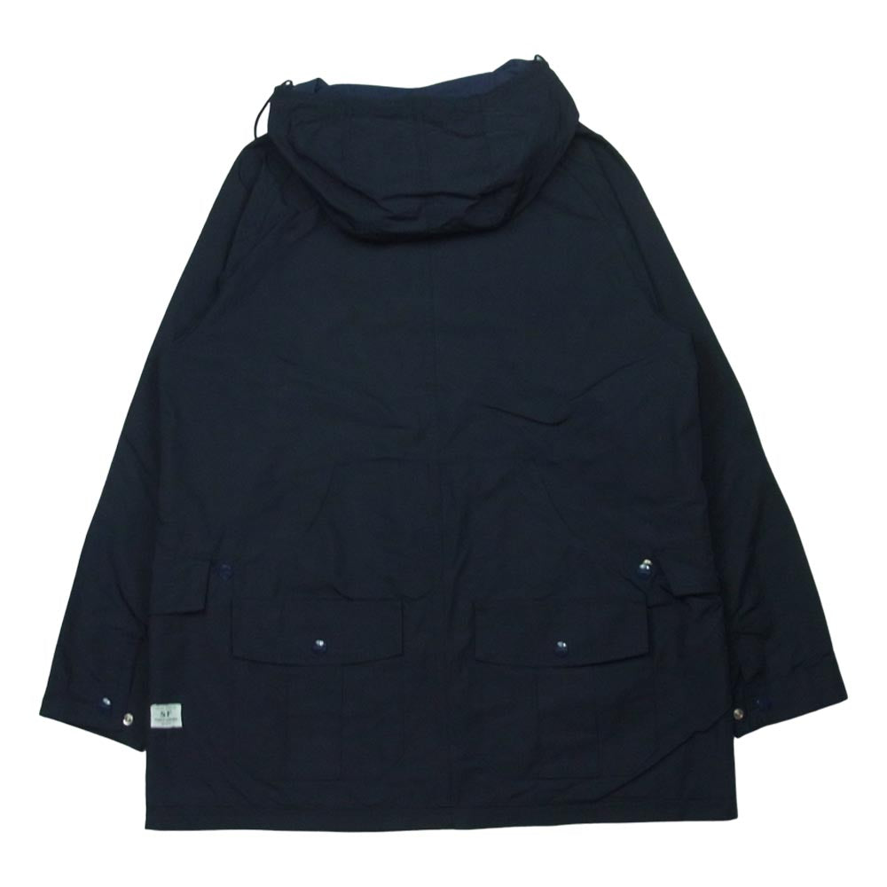 SASAFRAS ササフラス BLOWER BUD COAT ブロワー バド コート 日本製 ダークネイビー系 S【中古】