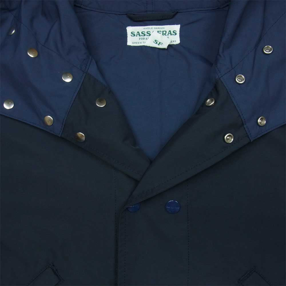 SASAFRAS ササフラス BLOWER BUD COAT ブロワー バド コート 日本製 ダークネイビー系 S【中古】