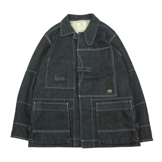 snowpeak スノーピーク TAKIBI Denim Jacket タキビ 焚火 デニム ジャケット カバー オール ジャケット インディゴブルー系 M【中古】
