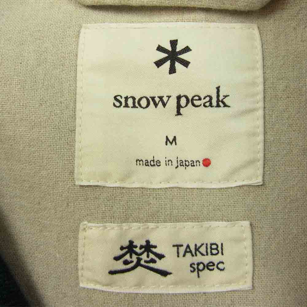 snowpeak スノーピーク TAKIBI Denim Jacket タキビ 焚火 デニム ジャケット カバー オール ジャケット インディゴブルー系 M【中古】