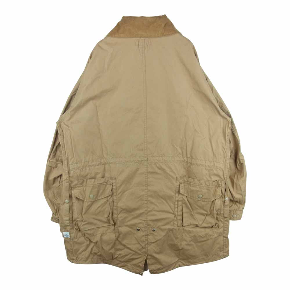 SASAFRAS ササフラス Digs Crew Tube Coat C/N Oxford ディグス クルー コート 日本製 ベージュ系 M【中古】
