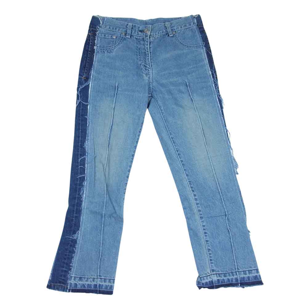 Sacai サカイ 21SS 21-05476 ドッキング カットオフ デニム パンツ インディゴブルー系 1【中古】