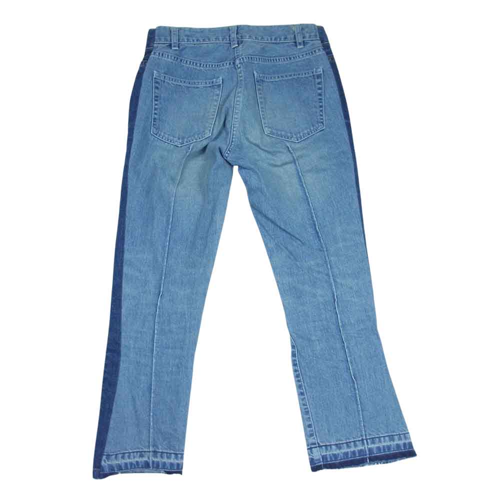 Sacai サカイ 21SS 21-05476 ドッキング カットオフ デニム パンツ インディゴブルー系 1【中古】