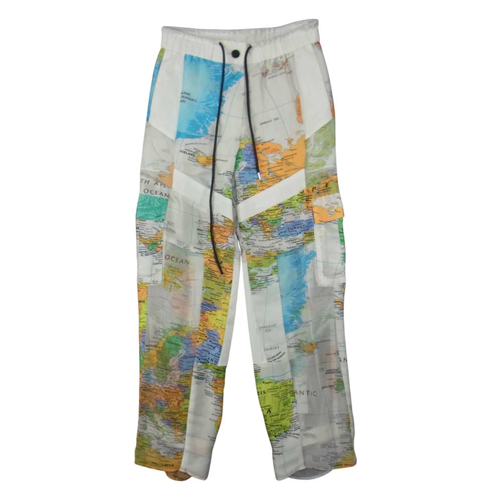 Sacai サカイ 20SS 20-04992 world map pants ワールド マップ パンツ ホワイト系 1【中古】