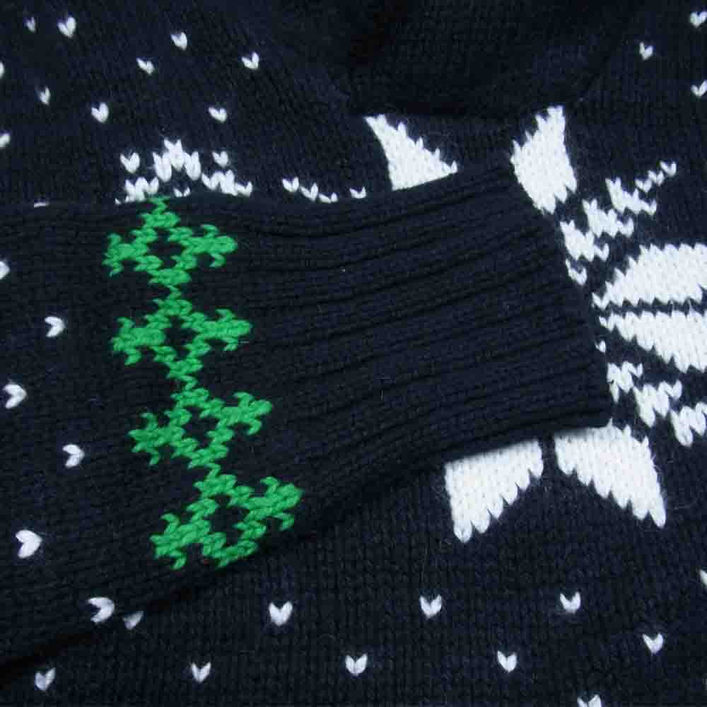 POLO RALPH LAUREN ポロ・ラルフローレン 国内正規品 カシミヤ アンゴラ混コットン ノルディック ショールカラー ニット ブラック系 S【中古】