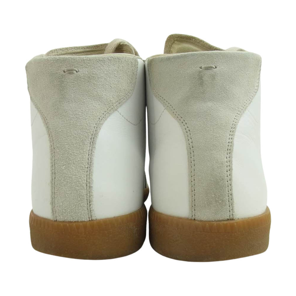 MAISON MARGIELA メゾンマルジェラ ジャーマントレーナー ハイカット ホワイト系 グレー系 42【中古】