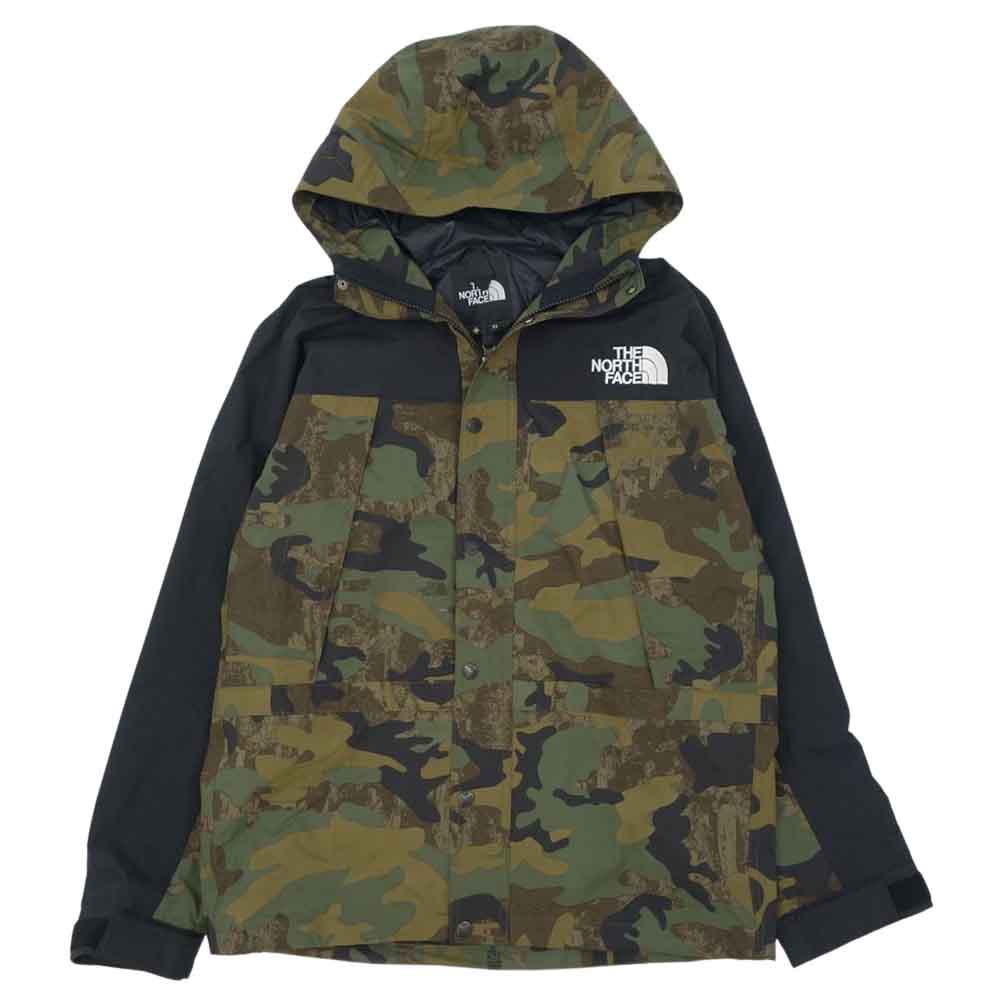 THE NORTH FACE ノースフェイス NP62135 Novelty Mountain Light JACKET TNF カモ ノベルティ マウンテン ライト ジャケット GORE-TEX ゴアテックス カーキ系 M【中古】