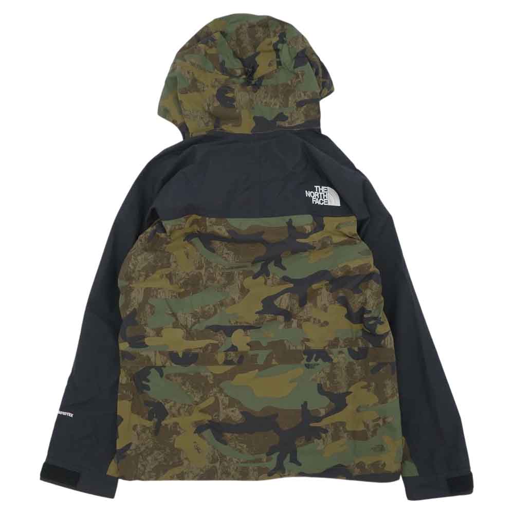 THE NORTH FACE ノースフェイス NP62135 Novelty Mountain Light JACKET TNF カモ ノベルティ マウンテン ライト ジャケット GORE-TEX ゴアテックス カーキ系 M【中古】