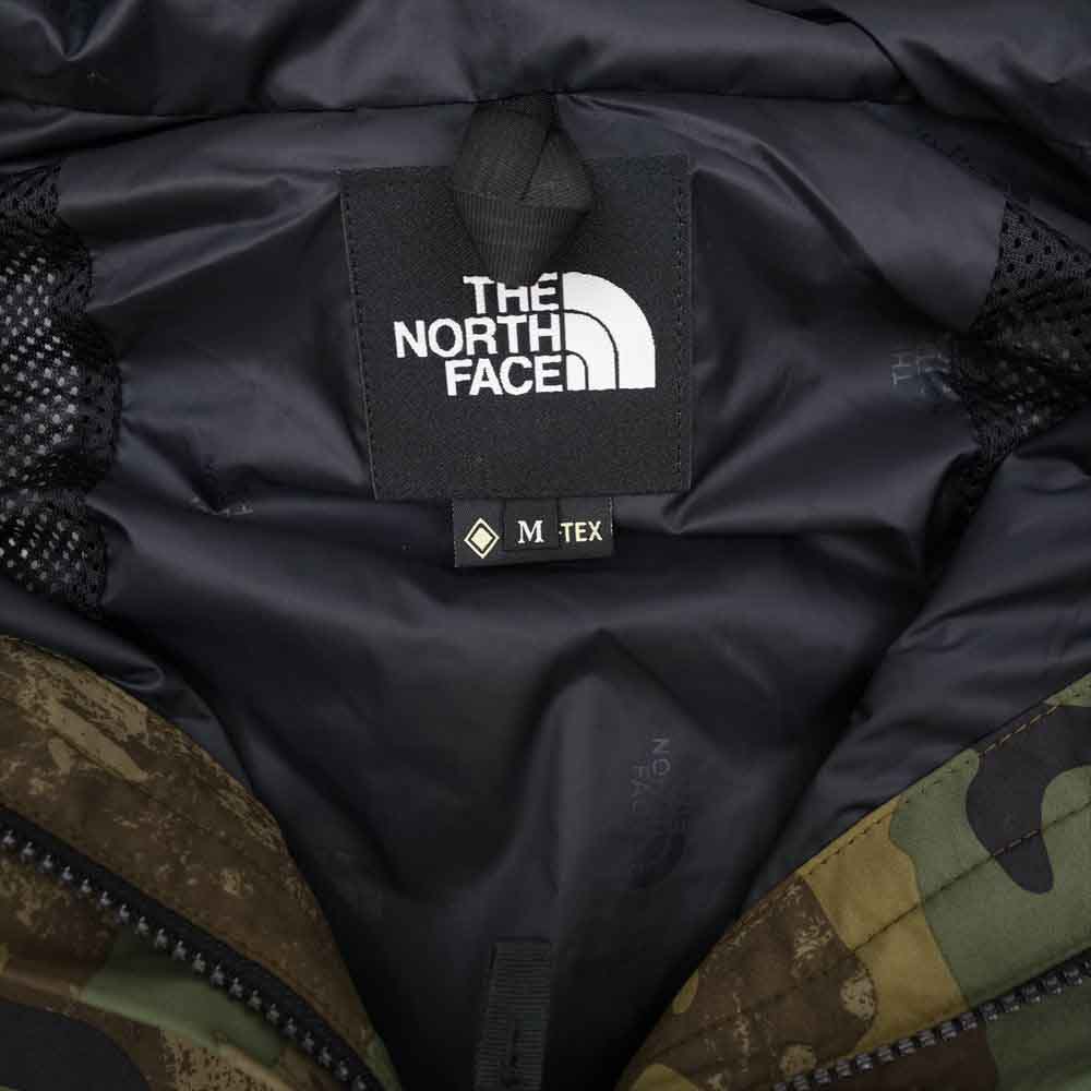THE NORTH FACE ノースフェイス NP62135 Novelty Mountain Light JACKET TNF カモ ノベルティ マウンテン ライト ジャケット GORE-TEX ゴアテックス カーキ系 M【中古】