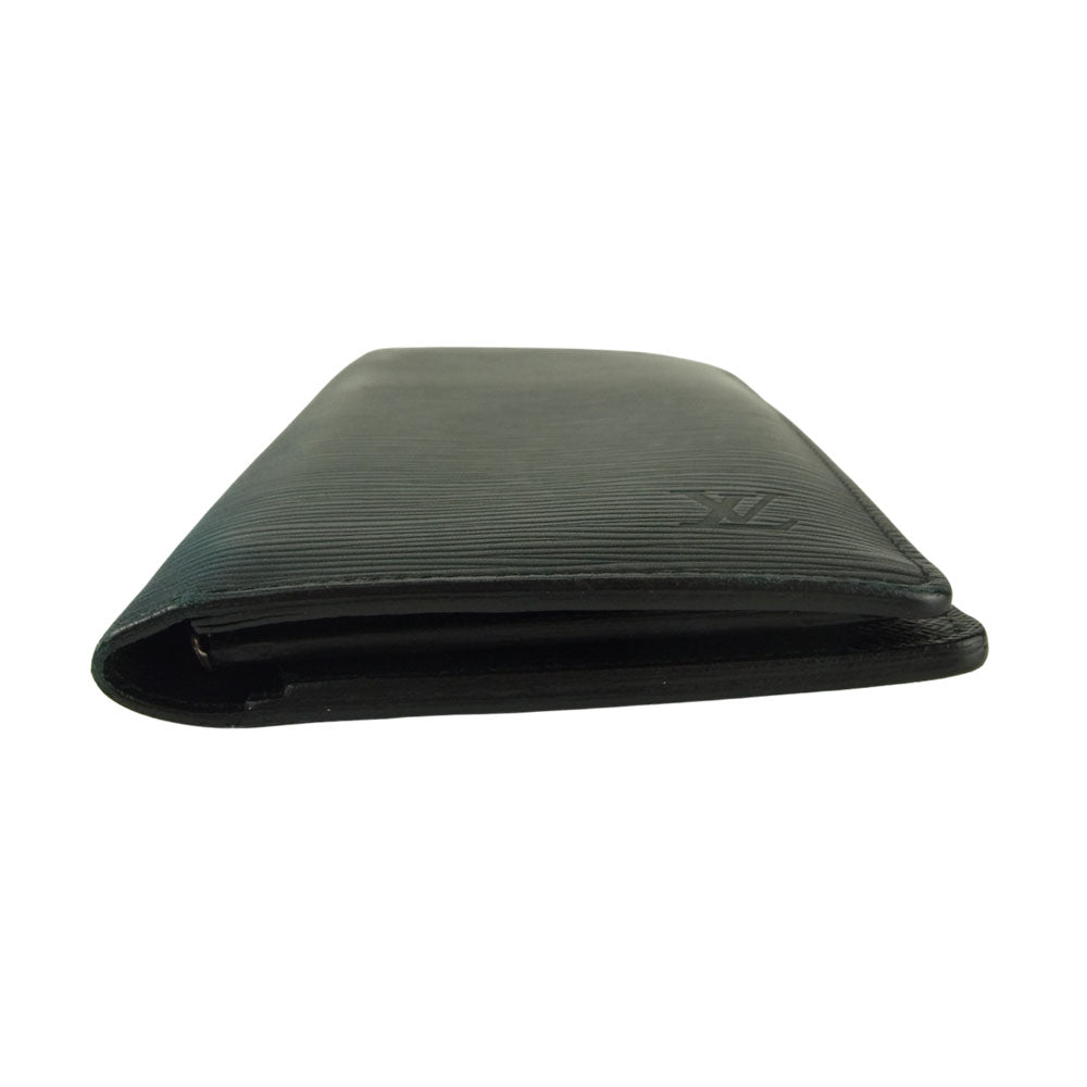LOUIS VUITTON ルイ・ヴィトン M60622 エピ ポルトフォイユ ブラザ ノワール ブラック系【中古】