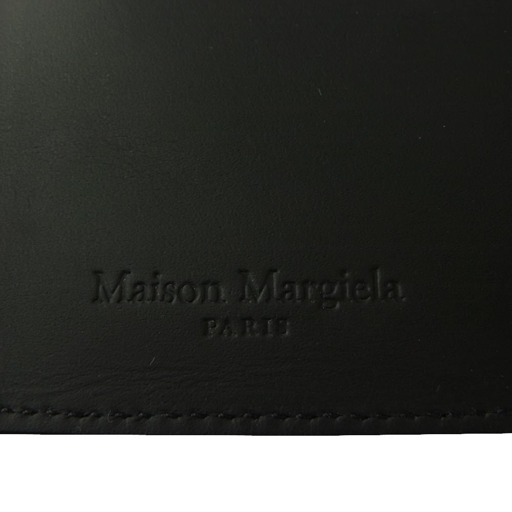 MAISON MARGIELA メゾンマルジェラ 11ライン S35UI0447 マネークリップ付き 二つ折り 財布 ブラック系【中古】