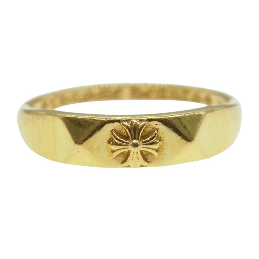 CHROME HEARTS クロムハーツ（原本有） 22K BBBLGM PYRAMID PLUS RING バブルガム ピラミッド プラス リング ゴールド系【中古】