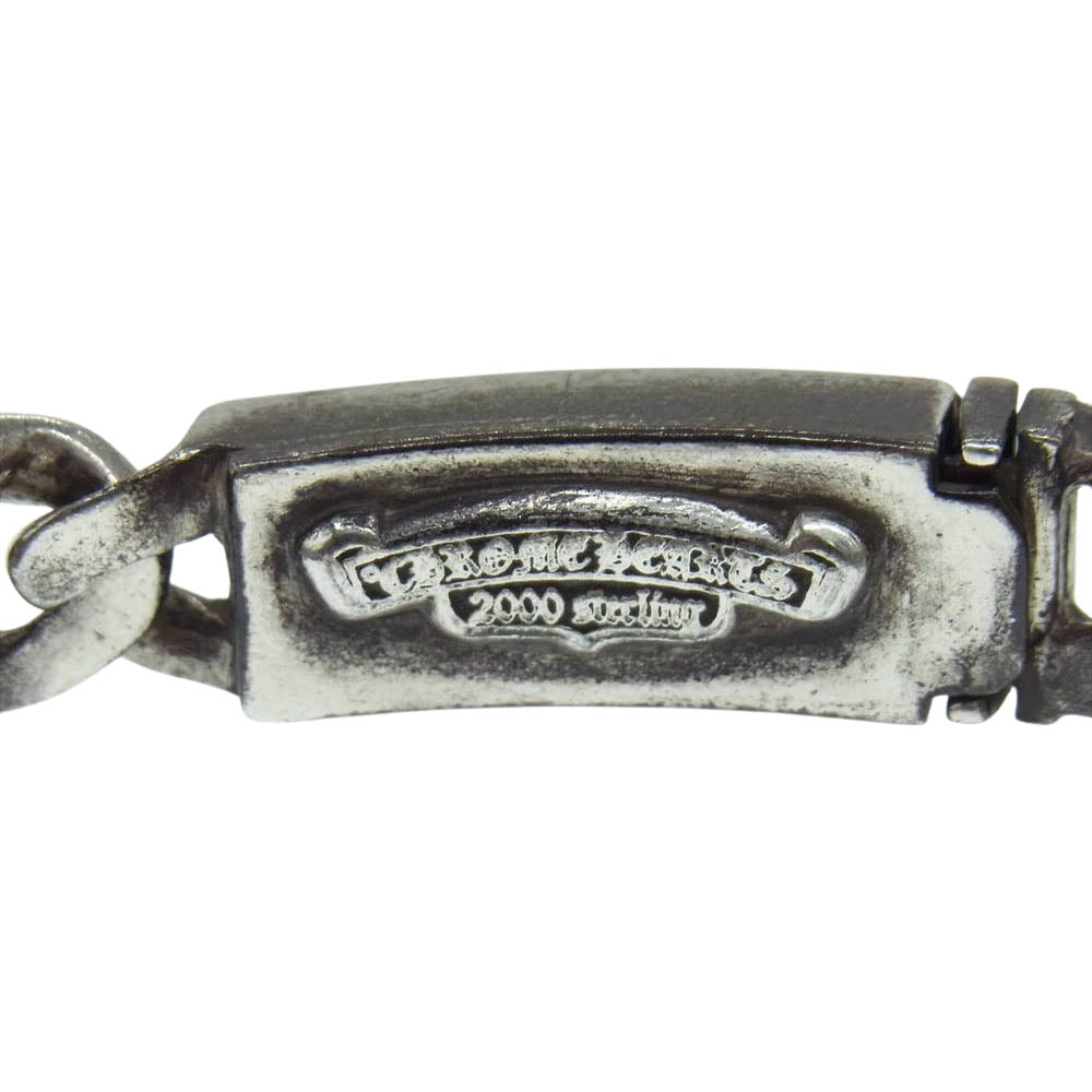 CHROME HEARTS クロムハーツ（原本無） ID FLORAL CRS ミニ フローラル ID ブレスレット 1P ダイヤ シルバー系【中古】