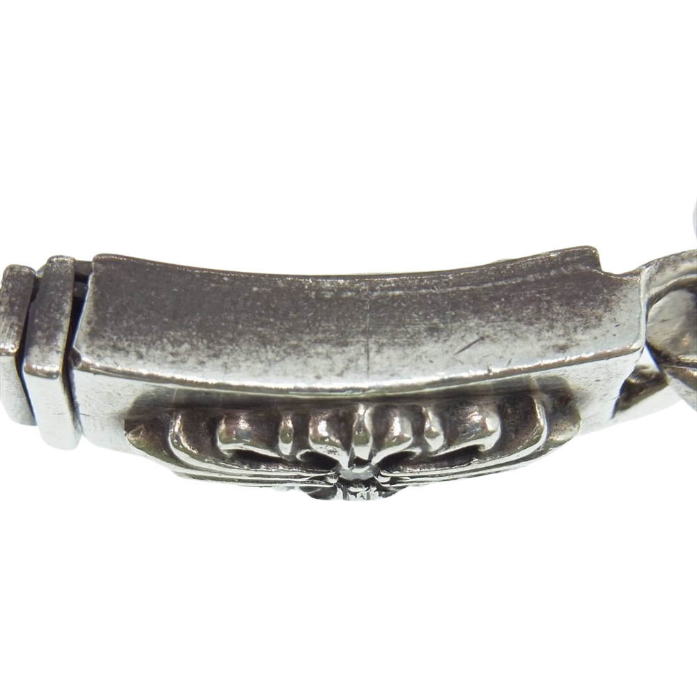 CHROME HEARTS クロムハーツ（原本無） ID FLORAL CRS ミニ フローラル ID ブレスレット 1P ダイヤ シルバー系【中古】