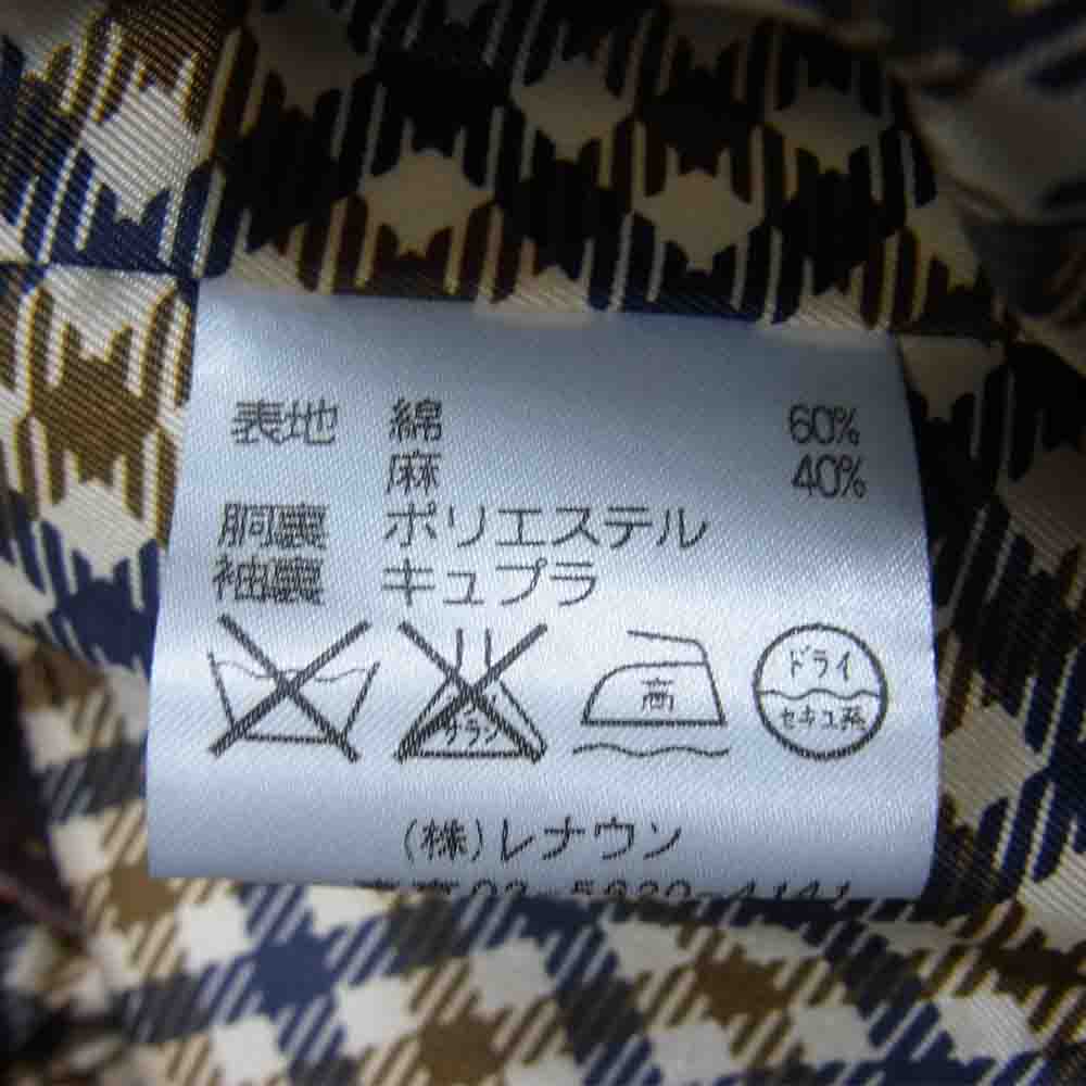 Aquascutum アクアスキュータム 裏地スカーフ柄 メタルボタン ジャケット ブラウン系【中古】