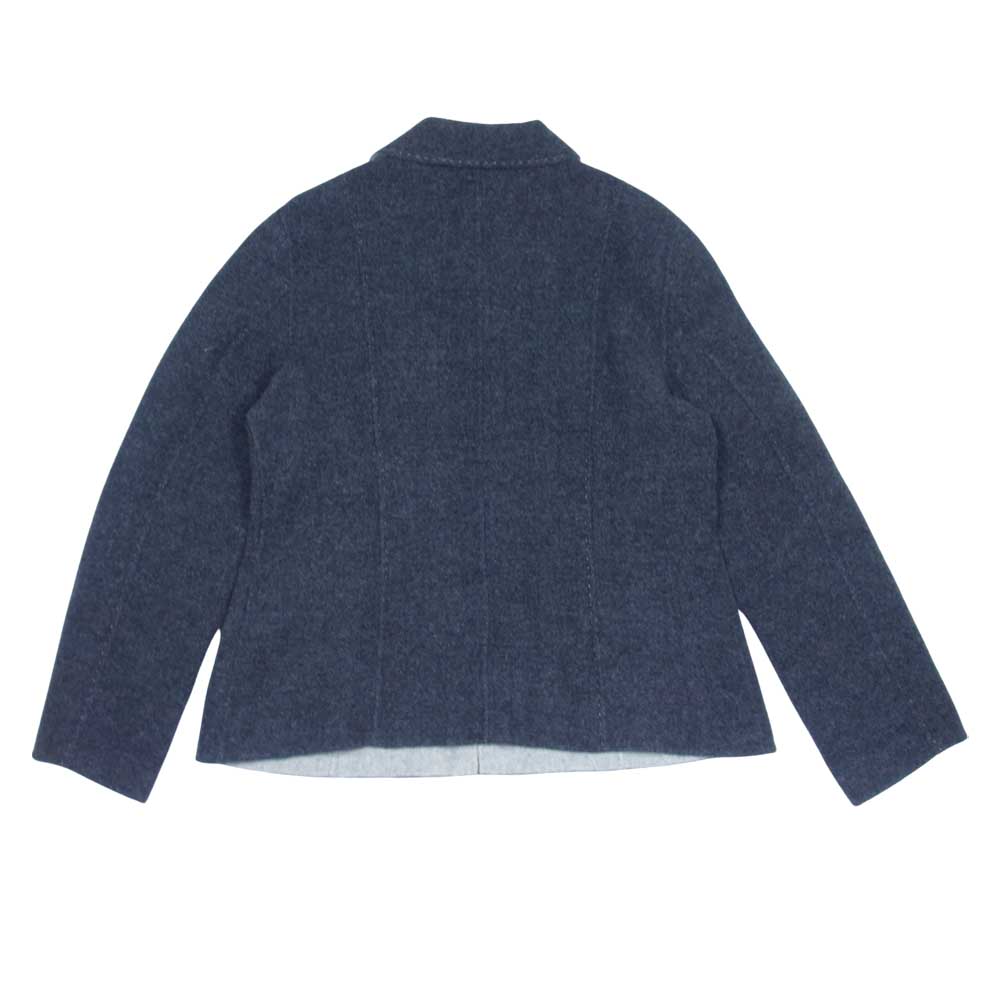 Aquascutum アクアスキュータム アンゴラウール混 リバーシブル ジャケット グレー系【中古】
