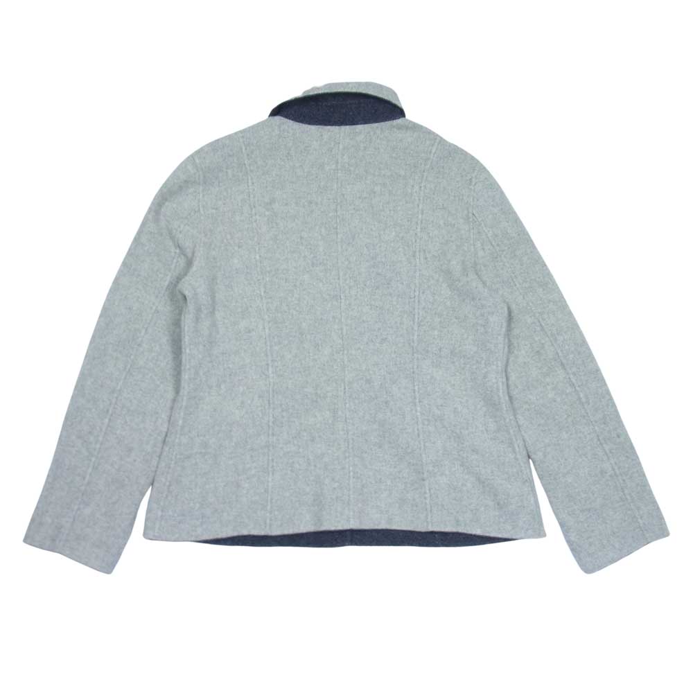 Aquascutum アクアスキュータム アンゴラウール混 リバーシブル ジャケット グレー系【中古】