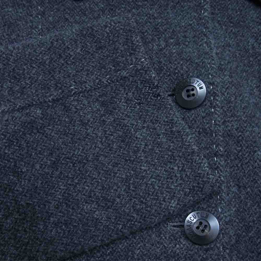 Aquascutum アクアスキュータム アンゴラウール混 リバーシブル ジャケット グレー系【中古】
