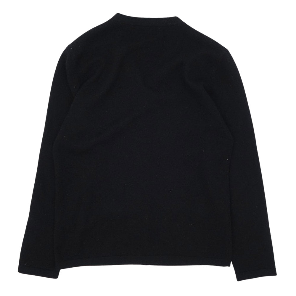 Aquascutum アクアスキュータム カシミア100％ ニットアンサンブル モックネックニット カーディガン ブラック系 9【中古】
