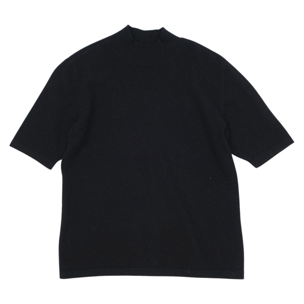 Aquascutum アクアスキュータム カシミア100％ ニットアンサンブル モックネックニット カーディガン ブラック系 9【中古】