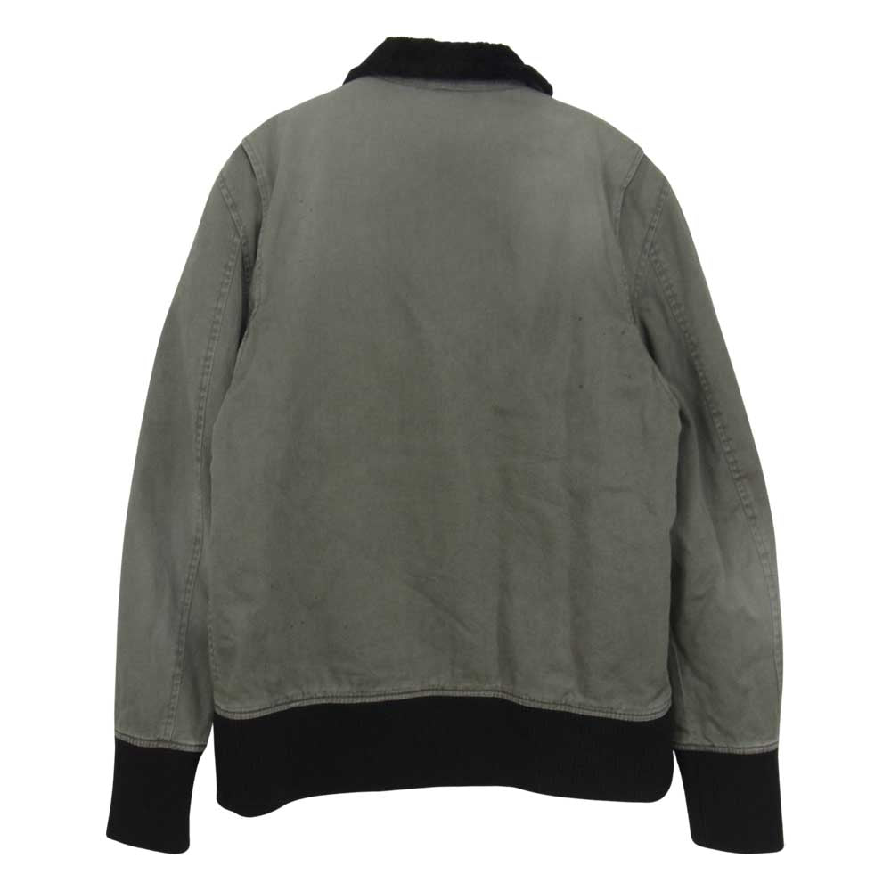 BACKBONE バックボーン 11AW BB11FW-B15 ユーズド加工 B-15 TYPE 裏地ボア ミリタリー ジャケット ブルゾン グレー系 L【中古】