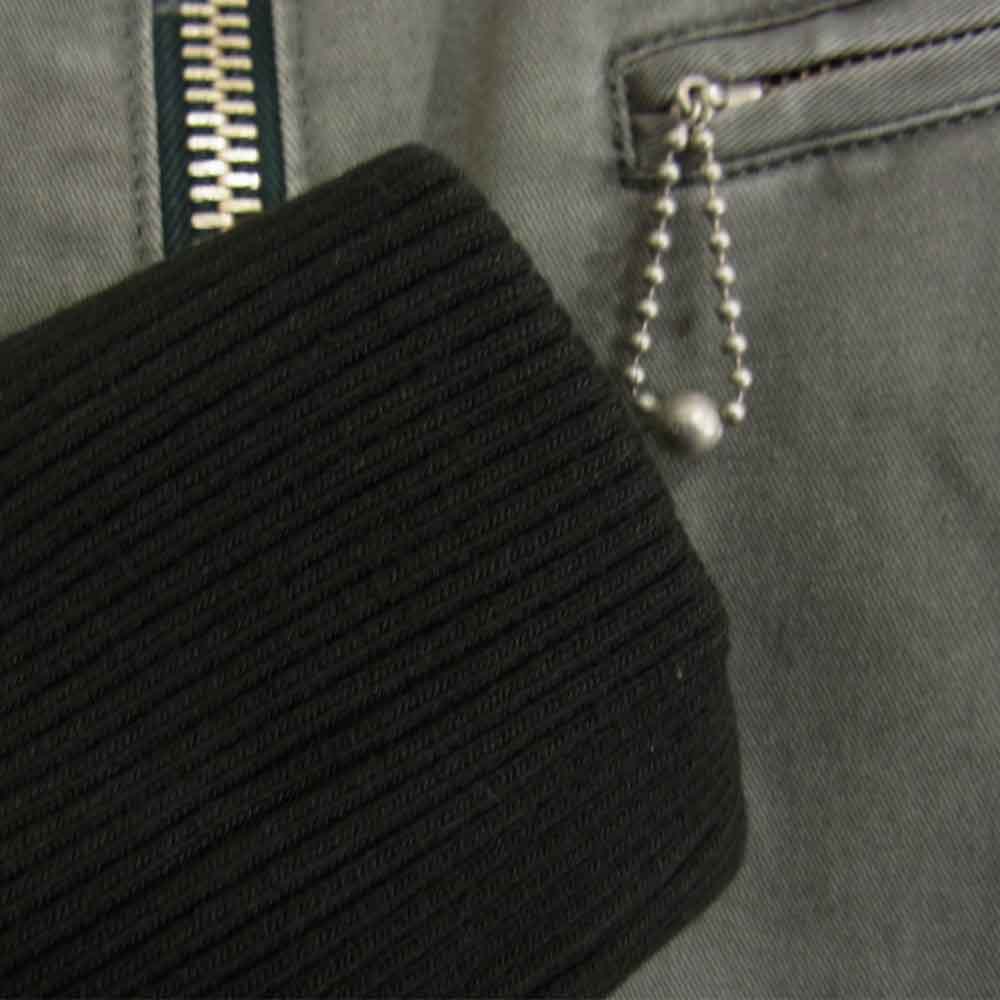 BACKBONE バックボーン 11AW BB11FW-B15 ユーズド加工 B-15 TYPE 裏地ボア ミリタリー ジャケット ブルゾン グレー系 L【中古】