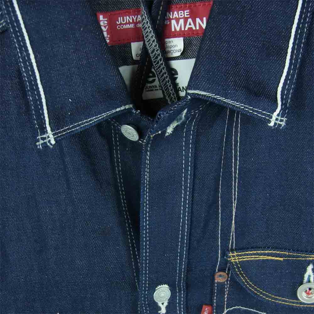 JUNYA WATANABE COMME des GARCONS MAN ジュンヤワタナベコムデギャルソンマン WF-J912 eYe Levi's リーバイス 20AW リネン混 デニム シャツ ジャケット インディゴブルー系 XS【美品】【中古】
