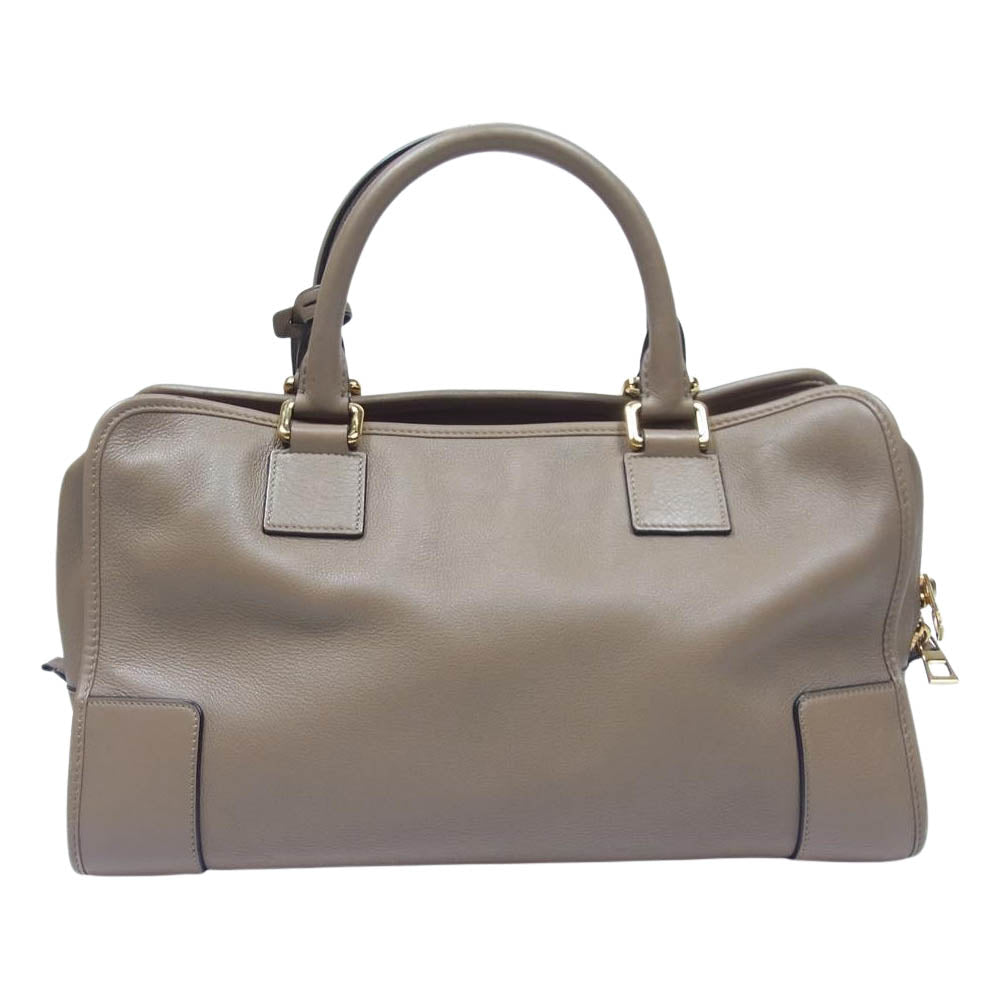 LOEWE ロエベ 471712 アマソナ 36 レザー ハンドバッグ ブラウン系【中古】