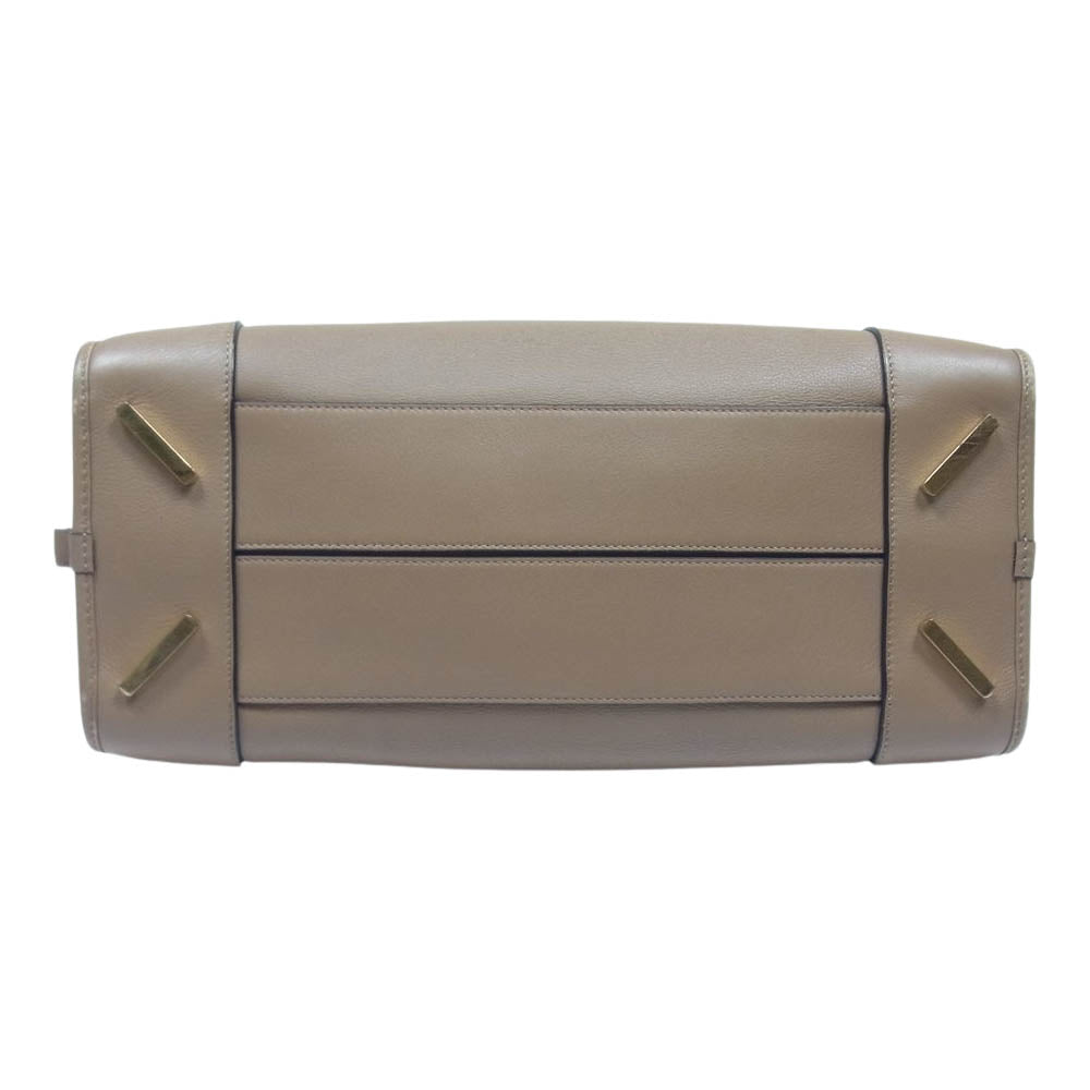LOEWE ロエベ 471712 アマソナ 36 レザー ハンドバッグ ブラウン系【中古】