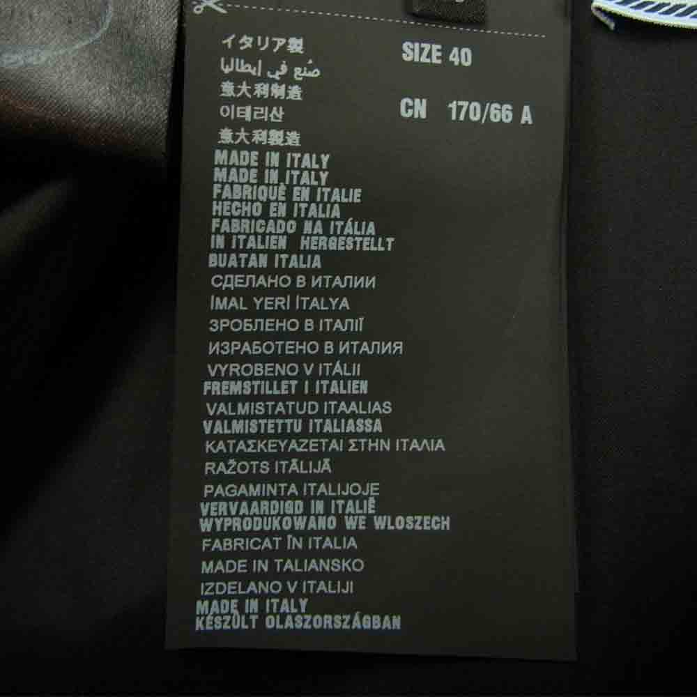 PRADA プラダ P108FR S151 1I4P 国内正規品 パネルステッチ フレアギャザー スカート ブラック系 40【新古品】【未使用】【中古】