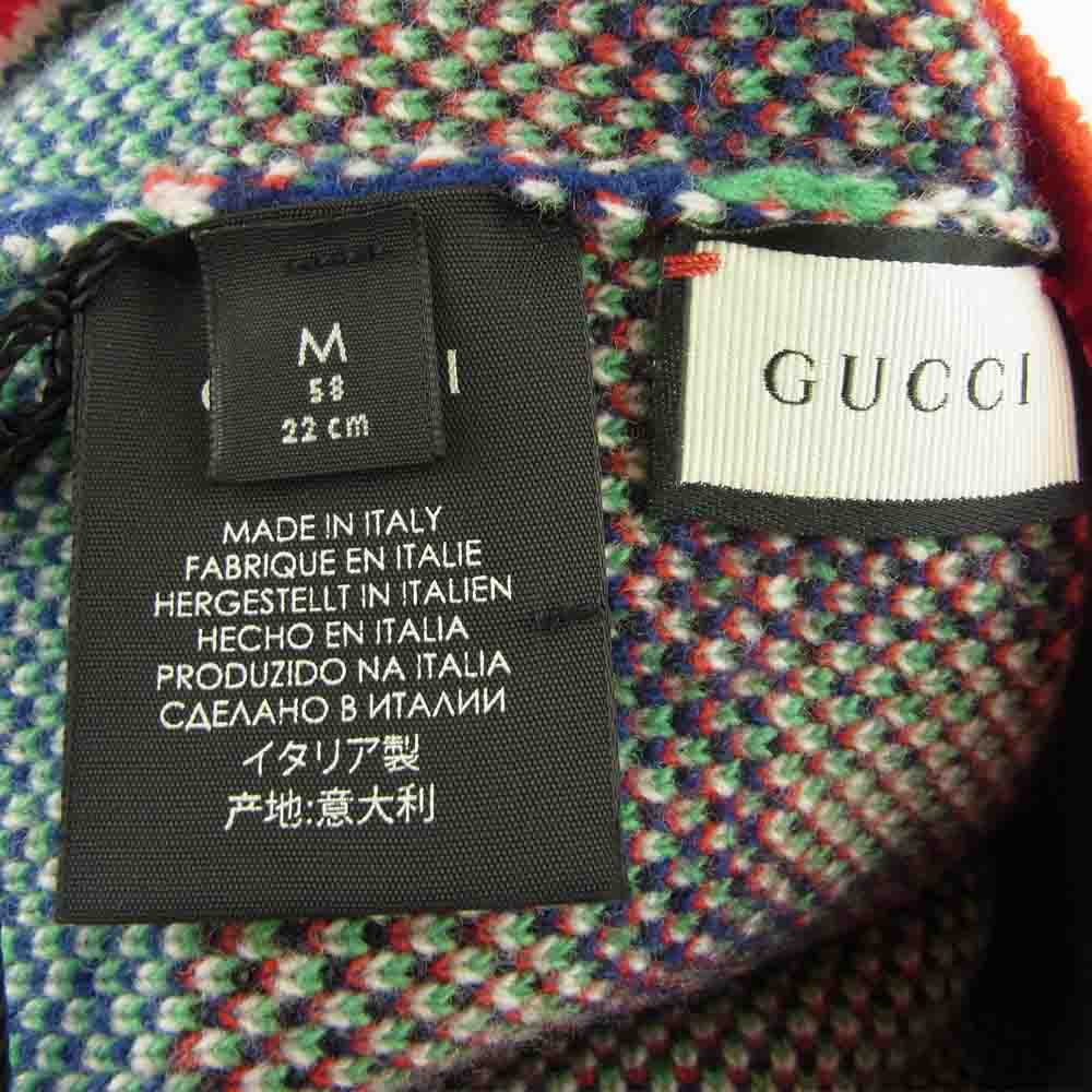 GUCCI グッチ 547512 4G206 国内正規品 HAT ADERFULL タイガー ロゴ 
