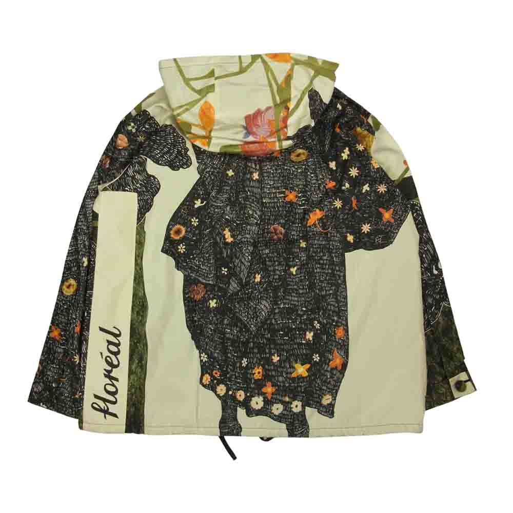 PRADA プラダ P623F S162 1MJF 国内正規品 FAILLE FLOREAL シルク100％ フローラル フーデッドジャケット 44【新古品】【未使用】【中古】