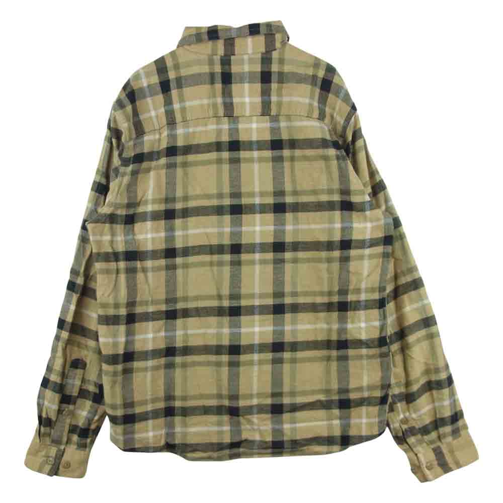 patagonia パタゴニア 18AW 54020 LW Fjord Flannel Shirt フランネル チェック 長袖 シャツ ライトブラウン系 S【中古】