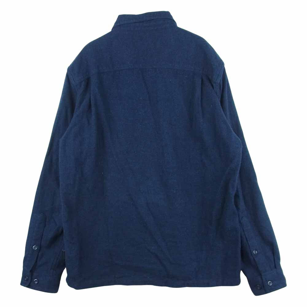 patagonia パタゴニア 18AW 53947 L/S Insulated Fjord Flannel Shirt フィヨルド フランネル 長袖 シャツ ネイビー系 S【中古】