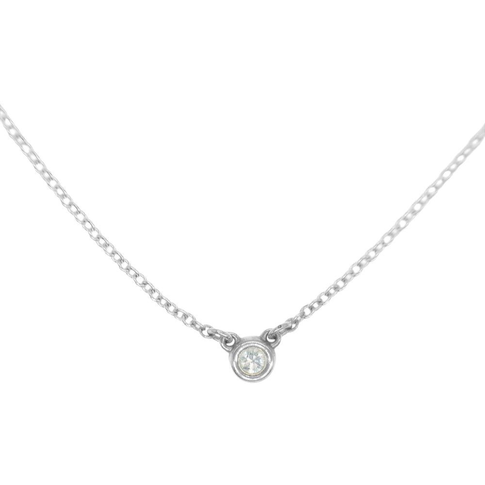 TIFFANY&Co. ティファニー エルサ ペレッティ バイザヤード ダイヤモンド ネックレス シルバー系【中古】