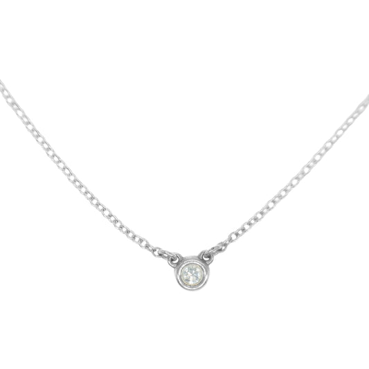 TIFFANY&Co. ティファニー エルサ ペレッティ バイザヤード ダイヤモンド ネックレス シルバー系【中古】