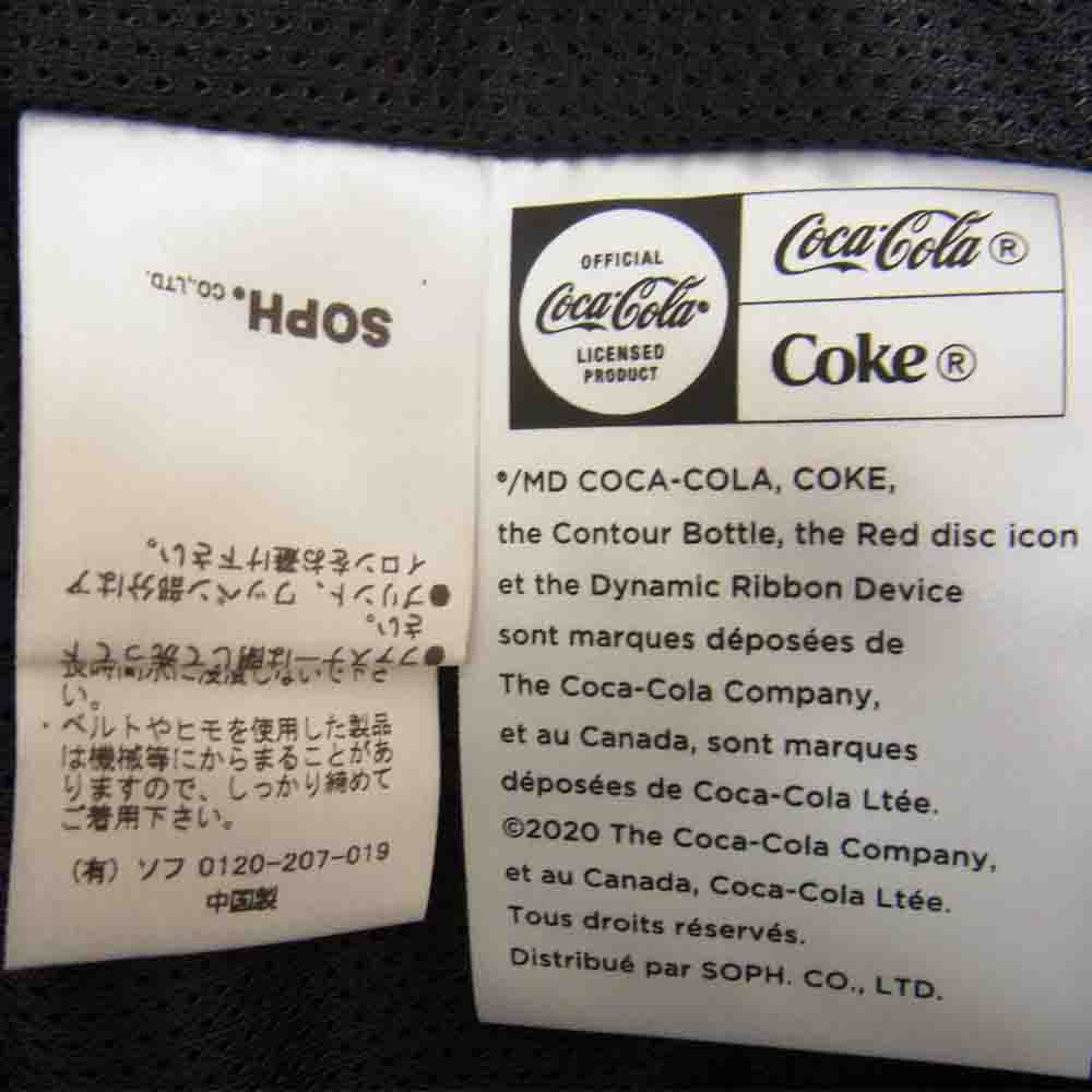 F.C.R.B. エフシーアールビー 20SS FCRB-200009 COCA-COLA MULTI PATTERN JACKET コカ・コーラ マルチ パターン ジャケット 背中ロゴ スター柄 切替 ナイロン ジャケット ブラック系 L【美品】【中古】