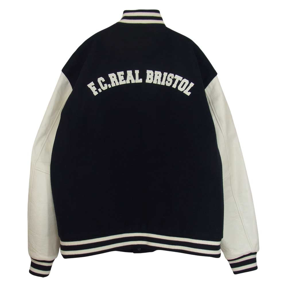 F.C.R.B. エフシーアールビー 21AW FCRB-212120 MLB STADIUM JACKET ニューヨークヤンキース ウール スタジャン ブルゾン ジャケット ネイビー系 XL【新古品】【未使用】【中古】