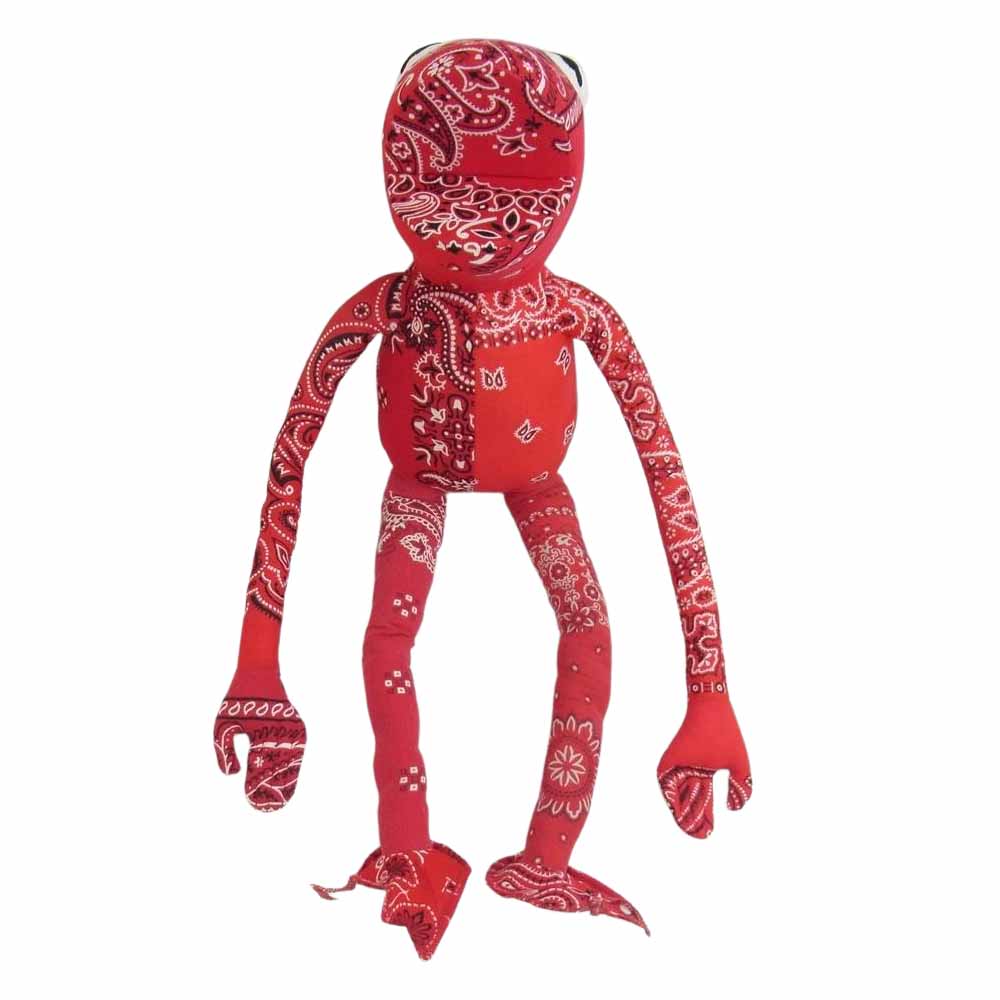 READY MADE レディメイド RE-CO-RE-00-00-17 FROG MAN フロッグマン バンダナ 再構築 ドール レッド系【美品】【中古】