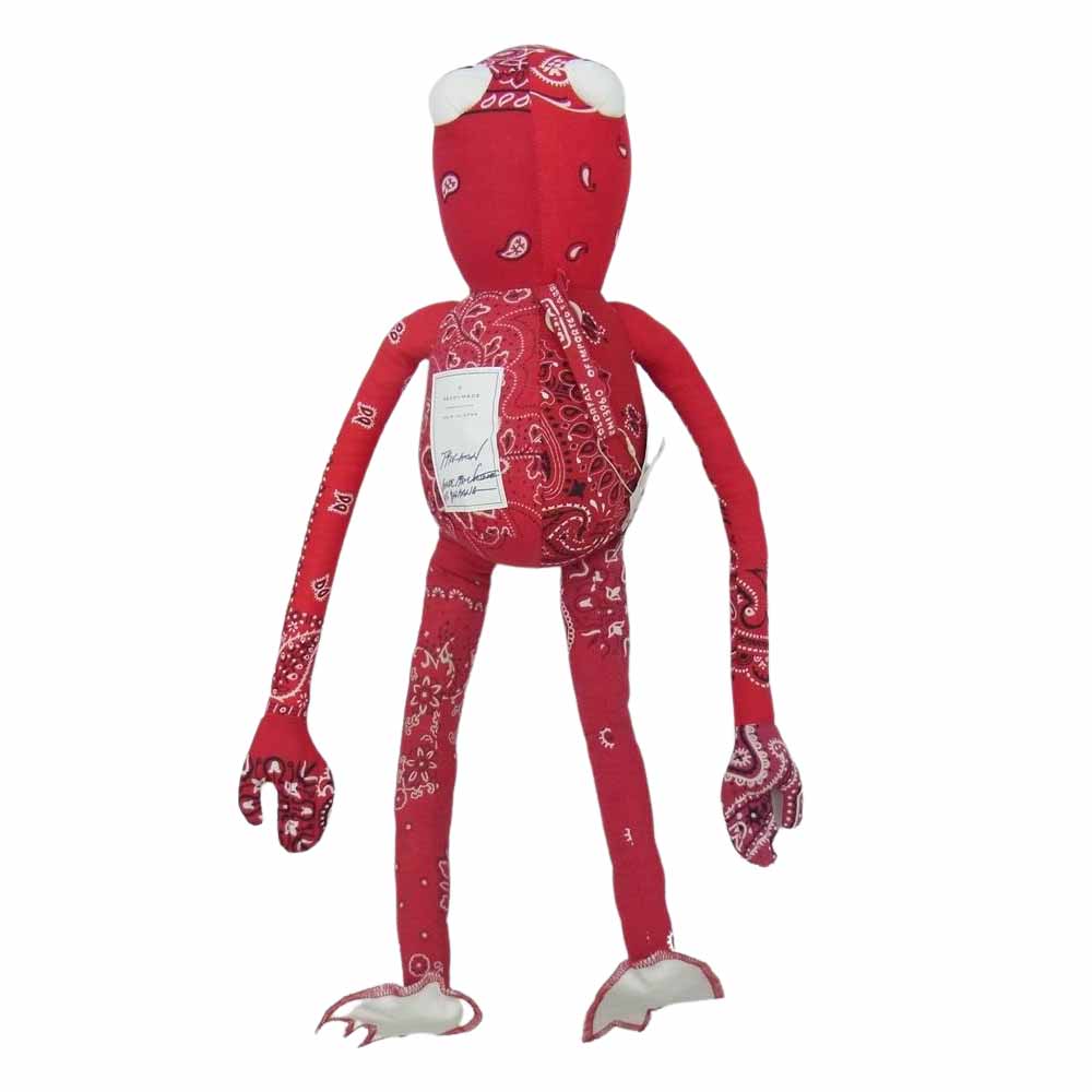 READY MADE レディメイド RE-CO-RE-00-00-17 FROG MAN フロッグマン バンダナ 再構築 ドール レッド系【美品】【中古】