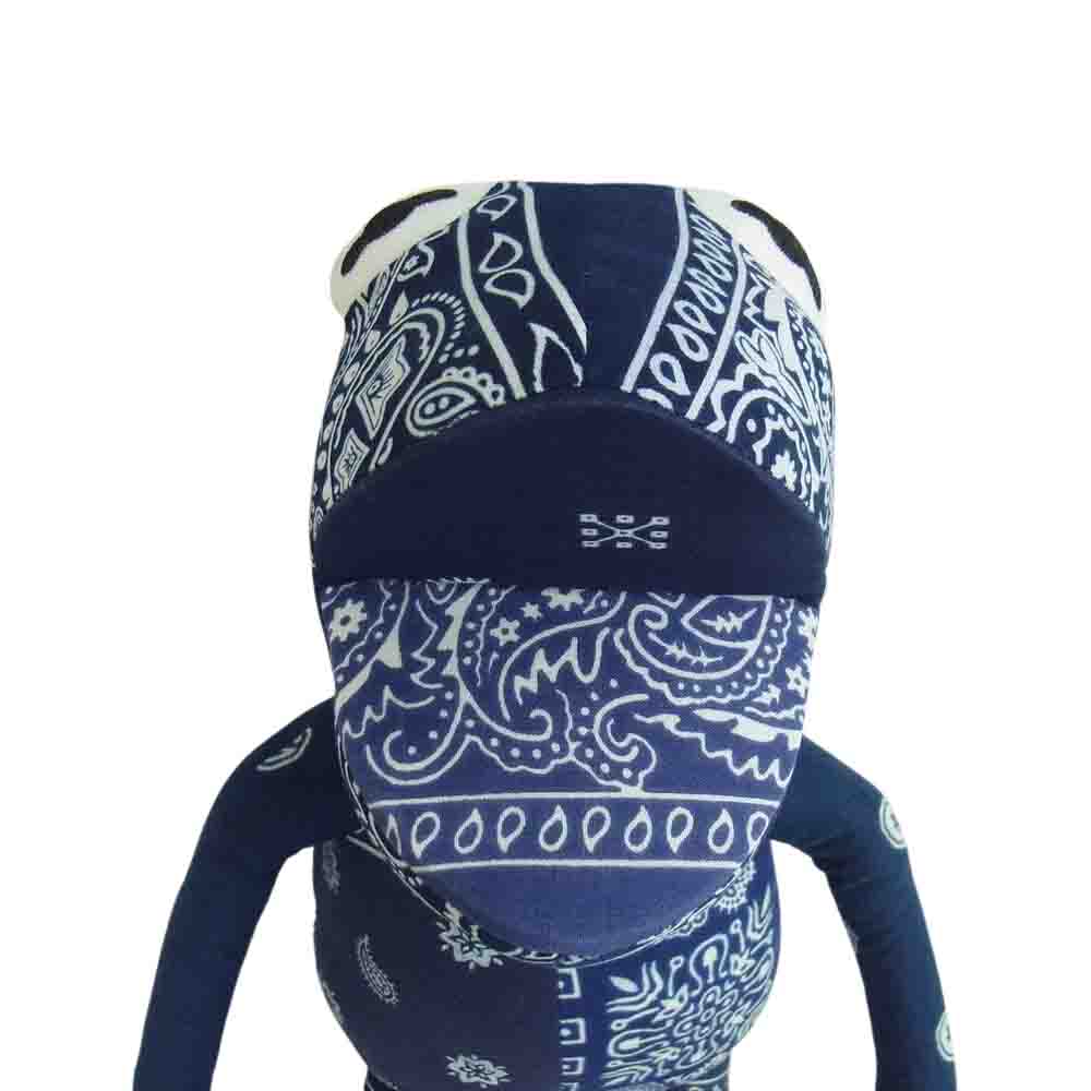 READY MADE レディメイド RE-CO-NV-00-00-17 FROG MAN フロッグマン バンダナ 再構築 ドール ブルー ネイビー系【美品】【中古】
